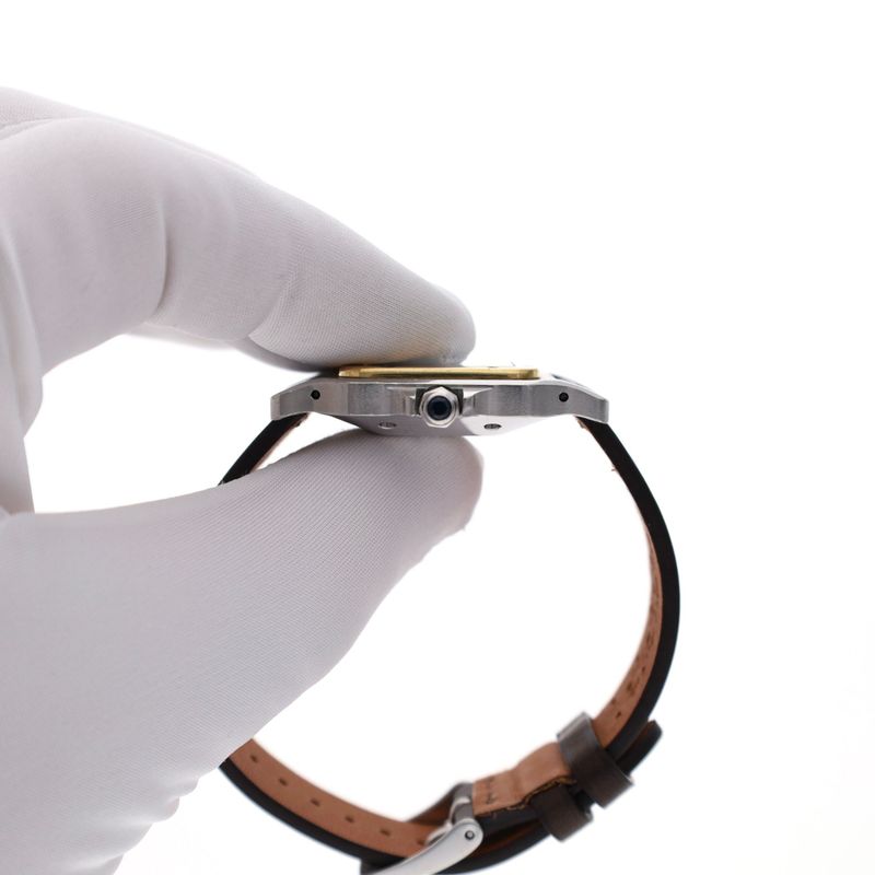 Image 7 of Cartier Santos Carree 2961; Bi-Colour Automatic Watch