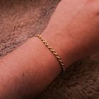 Image 7 of Gold twisted link bracelet | 22.5 cm