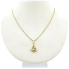 Image 8 of 18K Gold subtle pendant with diamond | 0.02 ct.