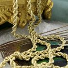 Image 2 of 9K Twisted Link Chain | 46.5cm