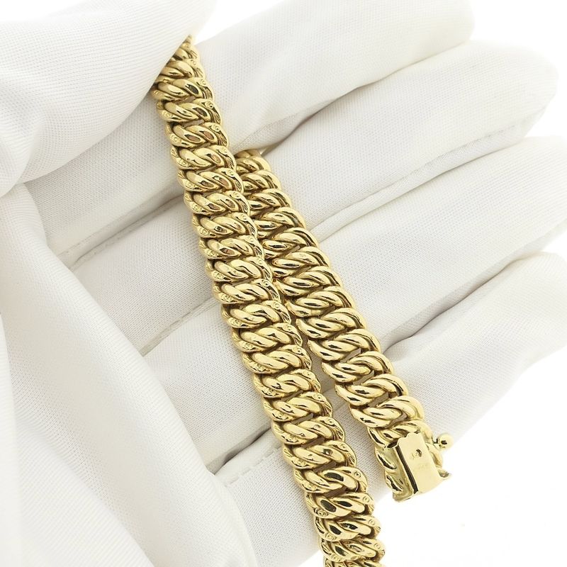 Image 5 of 18K Gold fantasy link bracelet | 19 cm