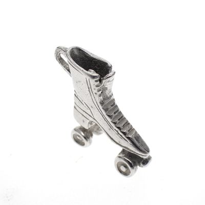 Image 2 of Silver charm; Roller skate