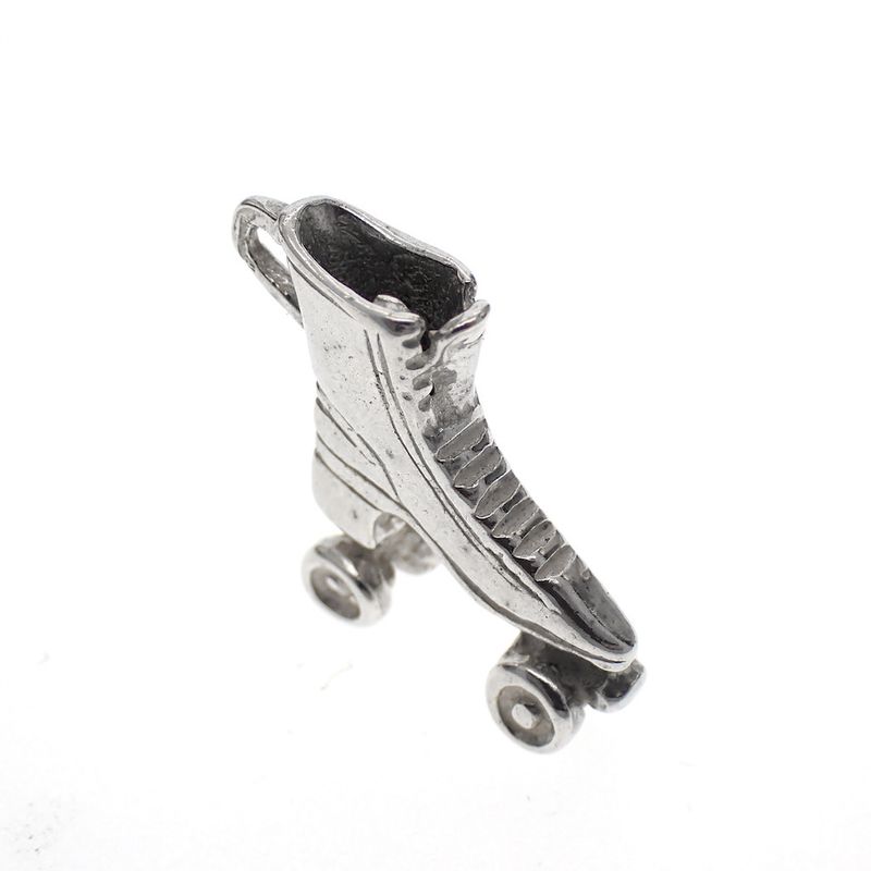 Image 2 of Silver charm; Roller skate