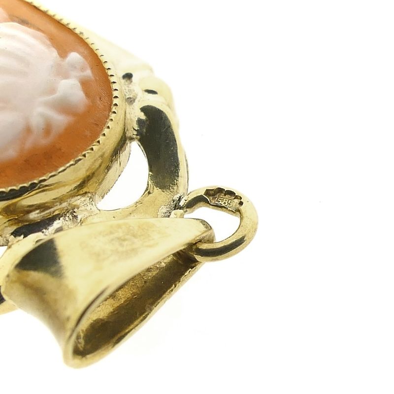 Image 6 of Gold pendant with cameo | Vintage/antique