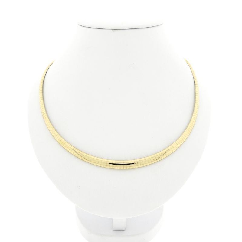 Image 1 of Gold Omega link necklace | 41 cm