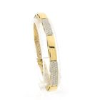 Image 1 of 18K Bicolor Gold Link Bracelet with Diamonds; 1.055 ct.