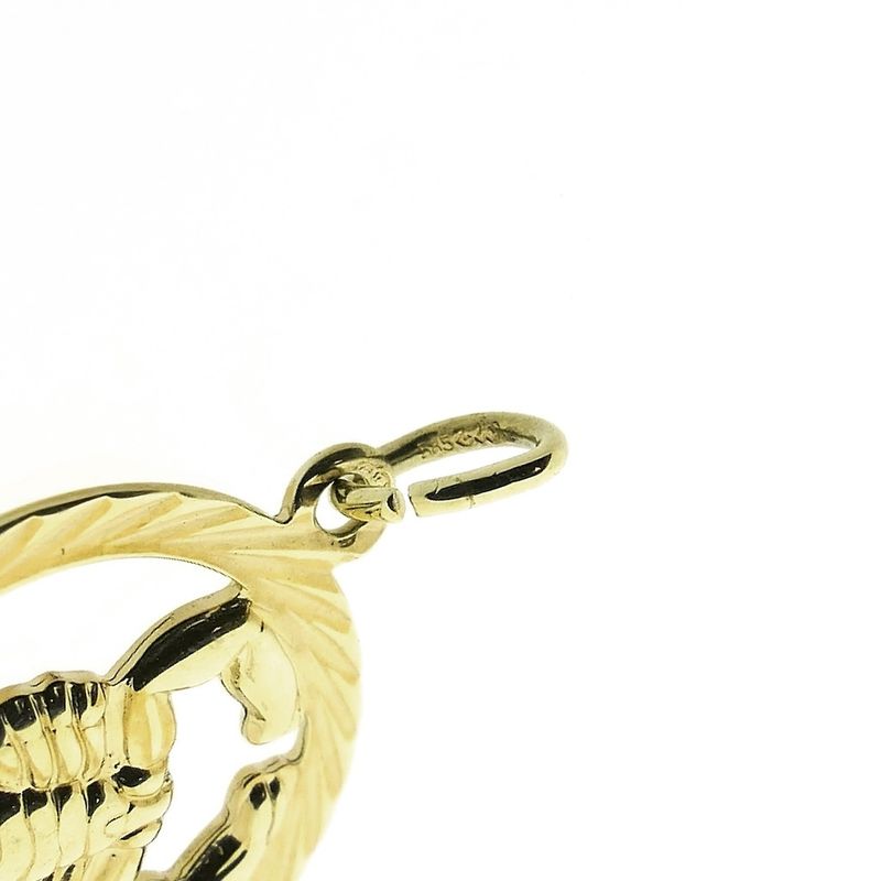 Image 5 of Gold zodiac sign pendant; Scorpio