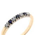 Image 3 of Gold ring with sapphire and diamond; 0.12 ct. | Diamonde