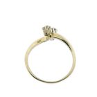 Image 3 of Gold ring with diamond; 0.20 ct. | Toi et moi