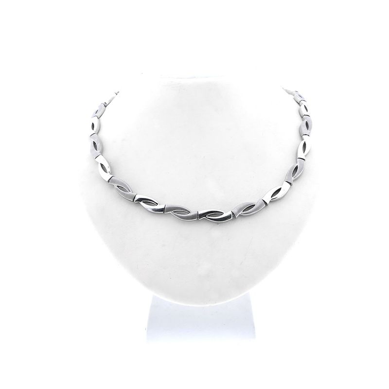 Image 1 of Silver link chain | 43 cm