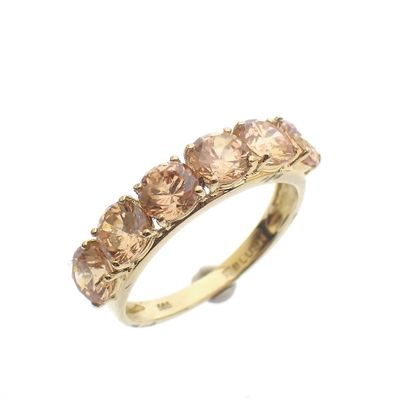 Image 1 of Vintage gold ring with zirconia