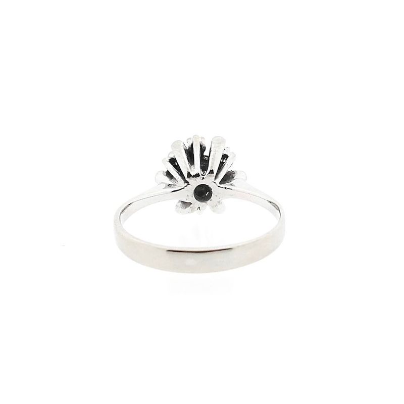 Image 4 of White Gold Surround Ring with Diamonds; 0.17 ct.