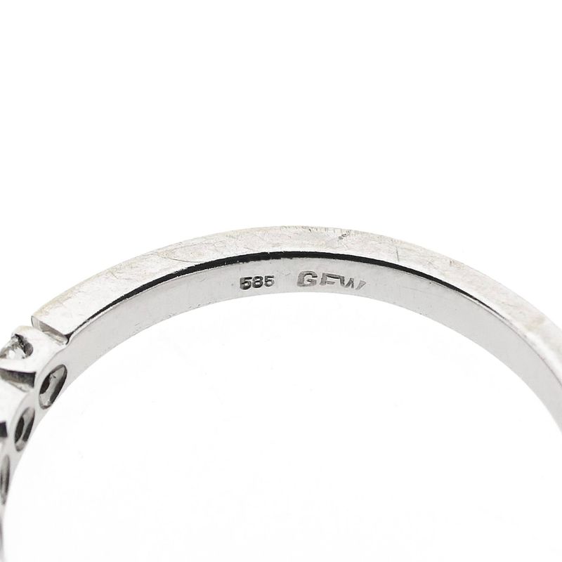 Image 8 of White Gold Ring with Diamonds; 0.48 ct.