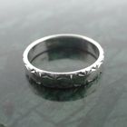 Image 5 of Silver ring with facets