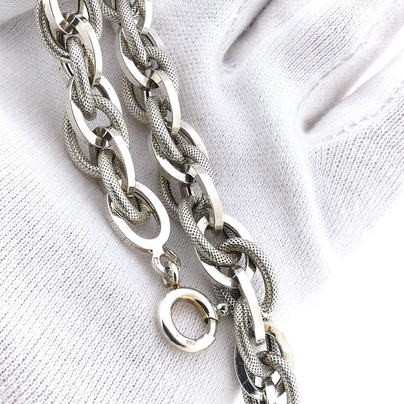 Image 8 of Silver Fantasy/Cable Chain Bracelet