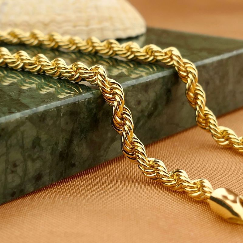 Image 2 of Golden Twisted Link Bracelet