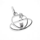 Image 6 of White gold fantasy pendant with diamonds | 0.04 ct.