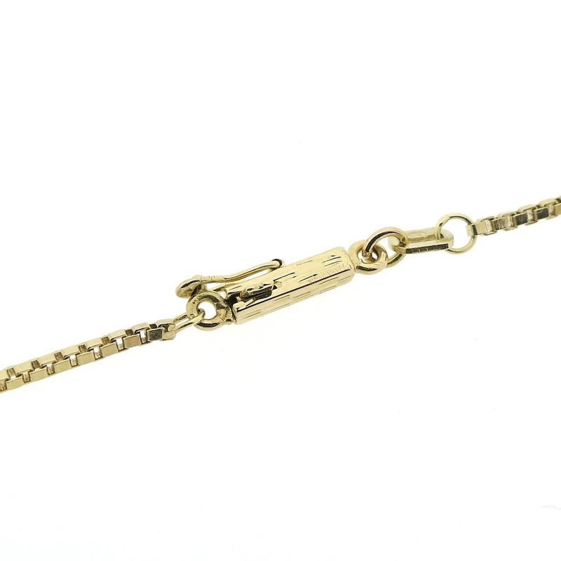 Image 5 of Gold long Venetian link necklace | 61 cm