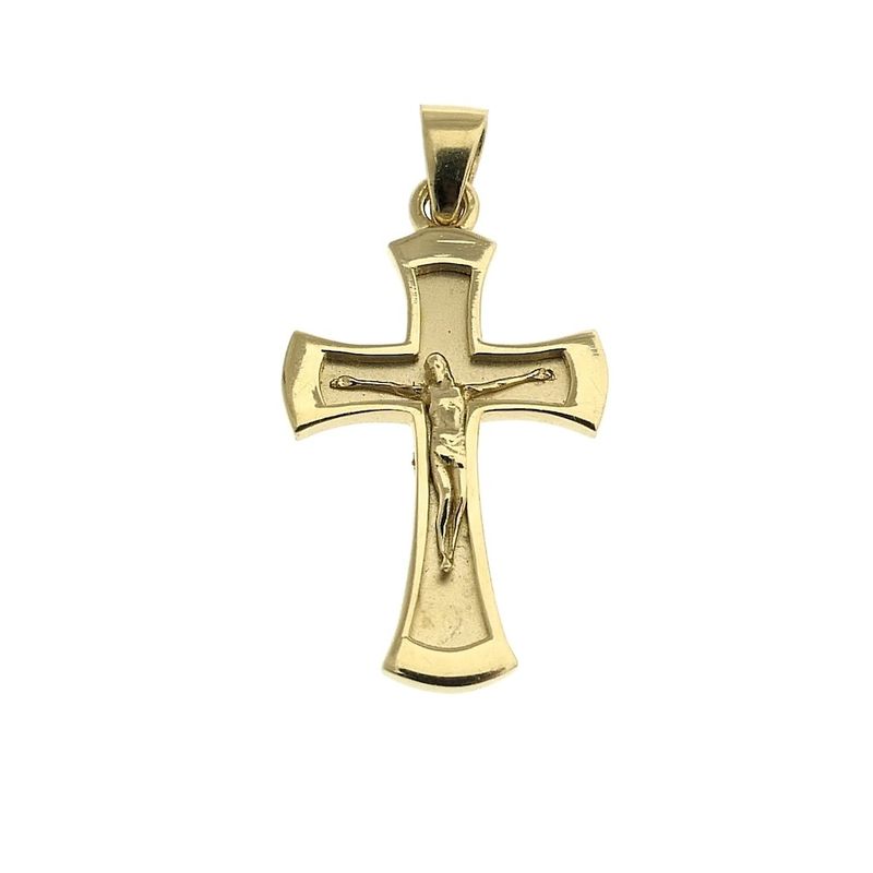 Image 1 of Gold pendant of a cross with corpus