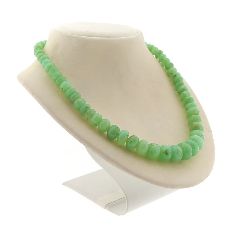 Image 3 of 9 crt. bead necklace jade | 45.5 cm