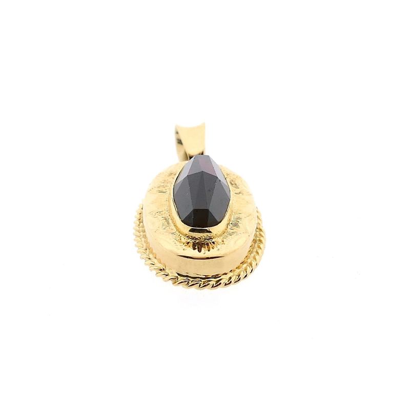 Image 8 of Vintage Gold Pendant with Garnet