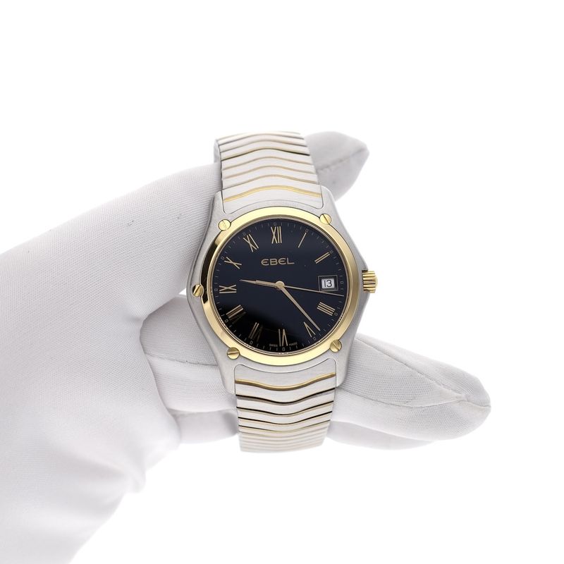 Image 15 of Ebel Classic Wave 38mm E1255F41; 18k gold/steel men's watch