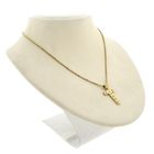 Image 7 of Gold pendant of the letter T with diamond; 0.035 ct.