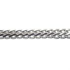 Image 3 of Silver robust gourmet link chain | 38 cm
