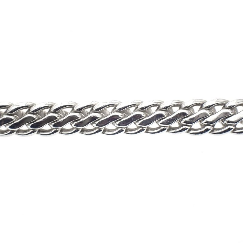 Image 3 of Silver robust gourmet link chain | 38 cm