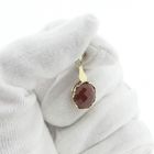 Image 2 of Vintage gold pendant with carnelian