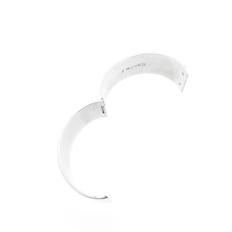 Image 8 of Silver wide slave bracelet | Ø 61.5 mm
