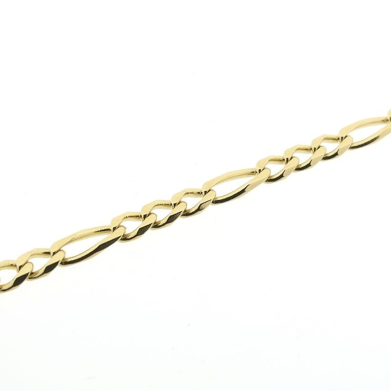 Image 4 of Gold long Figaro link chain
