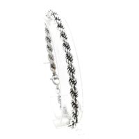 Silver Twisted Chain Bracelet
