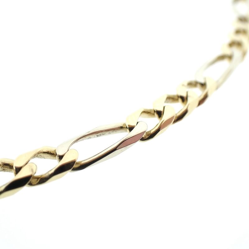 Image 5 of Two-tone gold Figaro link chain