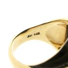 Image 6 of Gold signet ring with onyx
