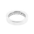 Image 3 of Silver pavé row ring with zirconia