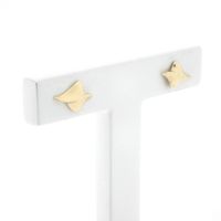 Golden fantasy stud earrings