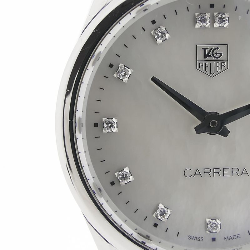 Image 12 of TAG Heuer Carrera 'Mother of Pearl' women's watch with diamonds