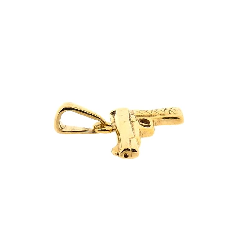 Image 9 of 18K Gold Pistol Pendant