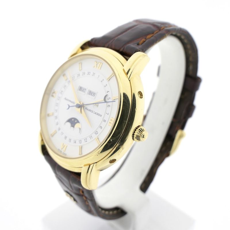 Image 2 of Maurice Lacroix Masterpiece Moonphase; 18k gold men's watch