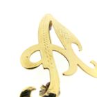 Image 5 of Gold letter brooch; letter A
