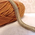 Image 2 of Gold wide link bracelet