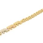 Image 5 of Gold Bismarck link chain with elephants