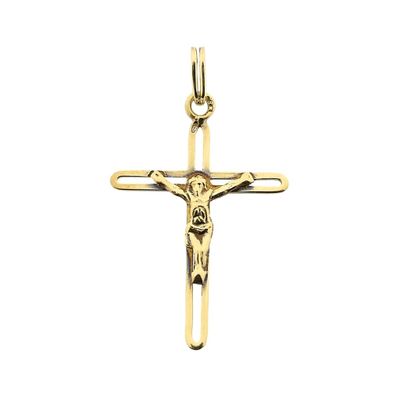 Image 1 of Gold pendant of a cross with corpus