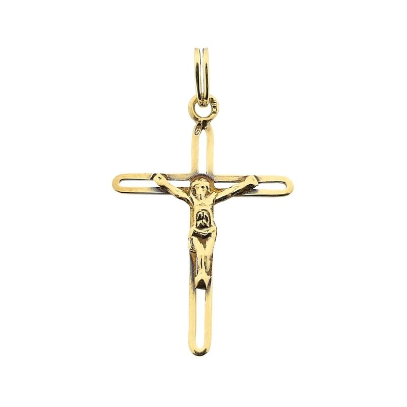 Image 1 of Gold pendant of a cross with corpus