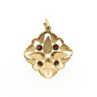 Image 3 of Vintage gold pendant with garnet