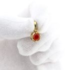 Image 11 of 14K Gold Pendant with Carnelian