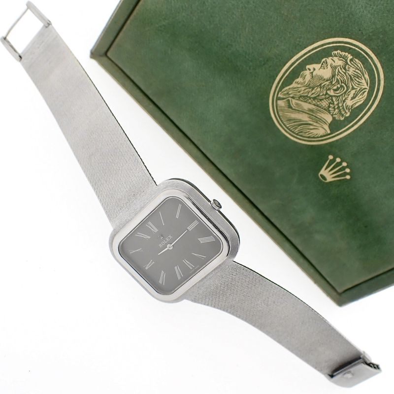 Image 2 of Rolex Cellini; Vintage 18k white gold men's watch