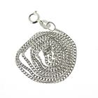 Image 10 of Silver basic gourmet link chain; 39 cm