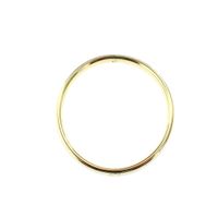 Gold smooth slave bracelet | Ø 60 mm